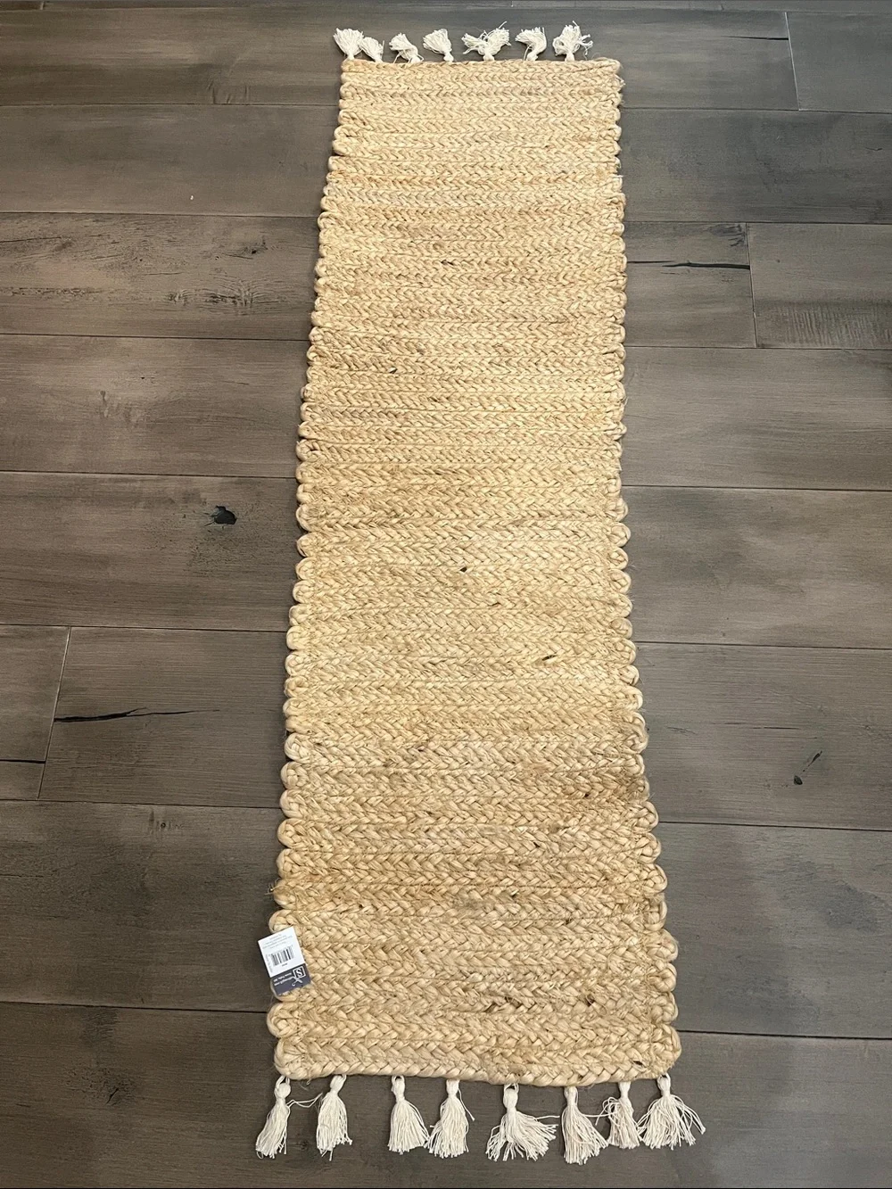 NEW Sullivan’s Natural Jute Table Runner with Tassels